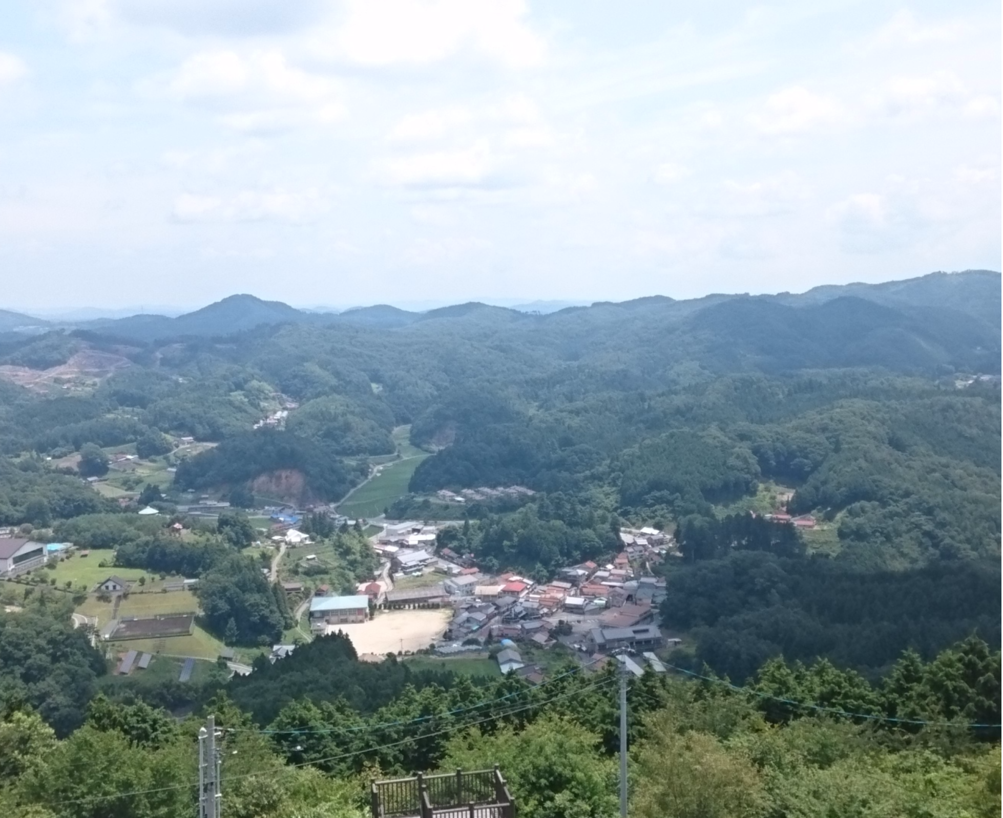 豊松村の風景